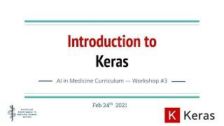 Workshop 3: Introduction to Keras