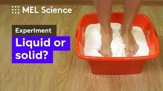 How to make non-Newtonian fluid from starch and water (home experiment)