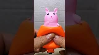 BINGE - ASMR SATISFYING AWESOME SQUISHY CARROT POP UP RABBIT HEAD 12 #fidgettoys #binge #squishytoy