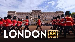  Changing the Guard at Buckingham Palace, London | Guided Tour - 4K HDR