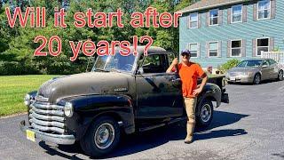 First Start in 20 Years!!! 1952 Chevrolet 3100 Pickup - Episode 13