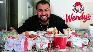 ENTIRE WENDY'S MENU IN 10 MIN CHALLENGE!!