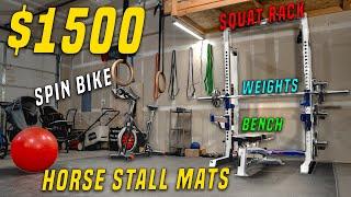 Budget Garage Home Gym for $1500 // Fitness Gear & Joroto X2