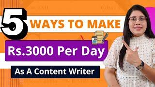 The 5 Best Places For Article Writing Work || Make Money Writing || Content Writing 2024