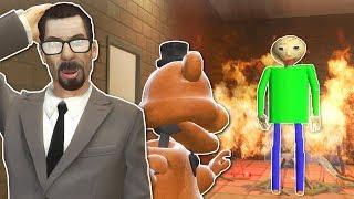 BALDI'S BASICS SCHOOL OF HORROR! - Garry's Mod Gameplay - Gmod Dinosaur Survival