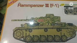 Dragon Flammpanzer III(F-1) 1/35  Build #Panzer3 #Flammpanzer