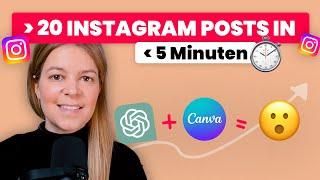 Künstliche Intelligenz erstellt Instagram Content für dich  Canva & ChatGPT Trick  einfach erklärt