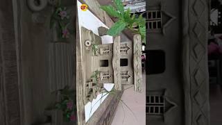 Clay house design and building  ll #niroyadavartcraft #housedesign #shorts #house