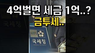 이거 통과되면.. 한국주식 폭망한다..??(금투세/ 금융투자소득세)