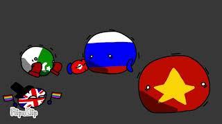 English or Spanish? (Countryballs meme)