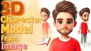 Create 3D Charector Models Using Image | 3D Model + Rigging 