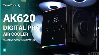 DeepCool AK620 DIGITAL PRO CPU Cooler! With A Status Display & CTT 2.0 heatpipe technology.