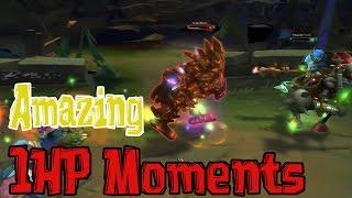 1HP Moments - Amazing 1HP - League of Legends