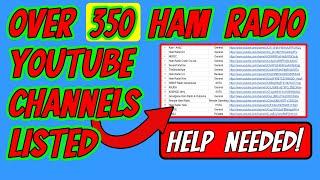 The Ultimate Ham Radio YouTube Channel List - I Need Help!!!