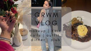 GRWM VLOG:  My skincare & makeup secrets | My first time doing my lace | FUNNY | Dinner with my BFF