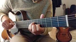 AGAINST ALL ODDS. Phill Collins, Mariah Carey, "West life". Fingerstyle guitar arrangement. Close up