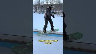 LEARNING TO GRIND A SNOWBOARD ️