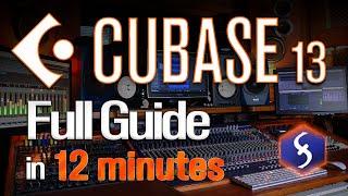 Cubase - Tutorial for Beginners in 12 MINUTES!  [ FULL GUIDE ]