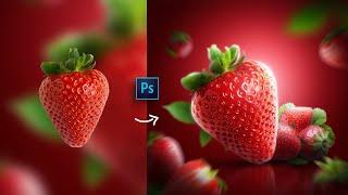 Creative Stawberry Manipulation in Photoshop || #Speed art  #editing #7Hawk Graphic