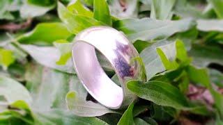 How to make silver band ! Silver ring jwellery