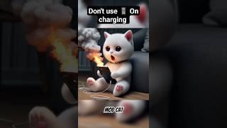 Cute catusing  On Charging  #cute #cat #ai #kitten #catlover