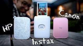 Best Instant Portable Photo Printer // Instax vs Canon vs HP