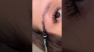 Brow tutorial using only two products! NYX cosmetics brow glue & micro brow pencil #makeuptutorial