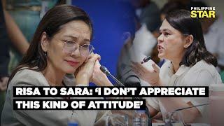 Risa Hontiveros, kinuwestiyon ang ‘attitude’ ni VP Sara Duterte sa budget hearing ng Senado