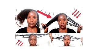 Do THIS to Prevent Natural Hair Breakage and to RETAIN more Length| Mini braids tutorial