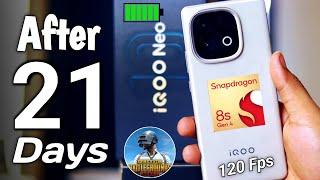 IQOO NEO 10 5G After 21 Days Of Use - Alsi Sach ? bgmi 120 fps, Camera, Battery drain