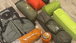 BACKPACKING GEAR LOADOUT What to take on a Kayak and Camp Trip #backpacking #camping #gear