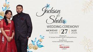 JACKSON & SHALU II WEDDING DAY II 27.05.2024 II LIVE TELECAST II JEBS STUDIO