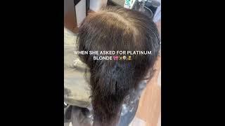 From black to blonde #hairtok #hair #blonde #hairstyles #hairstyle #haircare #hairgrowth #hairtips