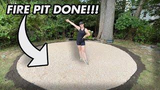 Couple Builds Dream Fire Pit in 15 Minutes!!!