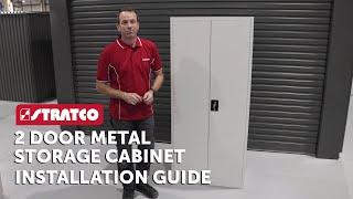 Stratco 2 Door Metal Storage Cabinet | Installation Guide