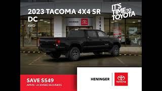 New 2023 Toyota Tacoma 4x4 SR DC 4WD - Heninger Toyota, Calgary