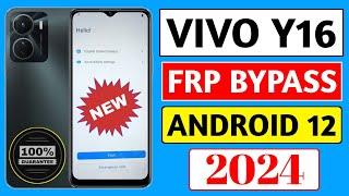 Vivo Y16 Frp Bypass Android 12 | New Method 2024 | Vivo Y16 Frp Bypass 2024 | New Security 2024