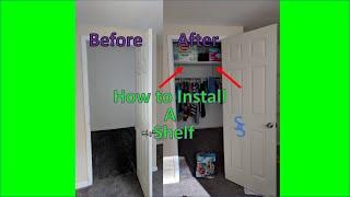 Get the Most Out of Your Closet | How to INSTALL a SHELF (spanish subs)