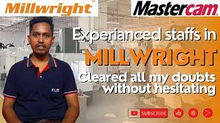 Mastercam training feedback from Mr. Javith Ahmed from Millwright CNC CAD CAM training center