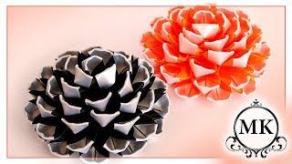 Красивые цветы из лент. Канзаши. МК. / DIY. Beautiful ribbon flowers. Kanzashi.