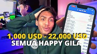 $1,000 - $22,000 Satu Malam Je | Gelabah Aku Nak Close All Layer !