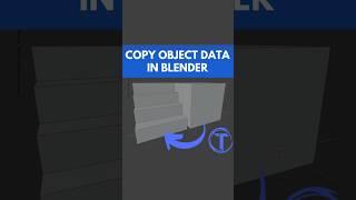 How to Copy Object Data from One to Another in one second in blender #blender3dmodelling #blender