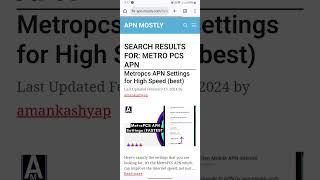 MetroPCS APN Settings (apn-mostly.com)