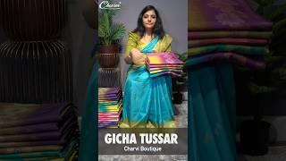 Giccha Tussar | charvi boutique | flat 10% offer | WhatsApp 9791903019 & 7358097969 #charviboutique