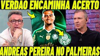 ANDREAS PEREIRA PERTO DO PALMEIRAS! VERDÃO ALINHA BASES SALARIAS COM ANDREAS PERIERA