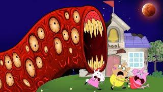 GIANT ZOMBIE ATTACK PEPPA PIG‍️ At House ???? Peppa Pig Funny Animation