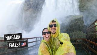 Our FIRST time at Niagara Falls (US side) | Maid of the Mist boat tour + Cave of the Winds!