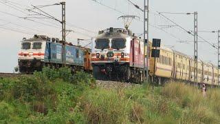 BEAUTIFUL & COLORFUL Advertised LOCOMOTIVES of Indian Railways | WAP-7+WAP-5 | Indian Railways