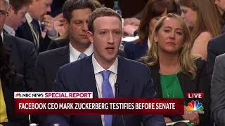 Mark Zuckerberg: "Senator, We run ads" (U.S. Senate Hearing)