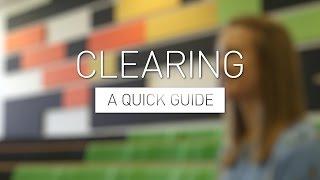 Clearing - A Quick Guide